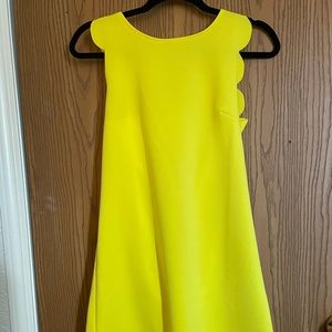 Yellow Scalloped Dress